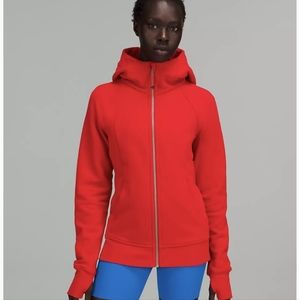 Lululemon Scuba Hoodie Sz 16 Dark Red